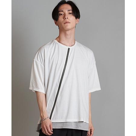 【NO ID.(ノーアイディー)】レイヤート゛スラッシュZIP BIG-T Tシャツ(454006-737T)｜cambio｜18