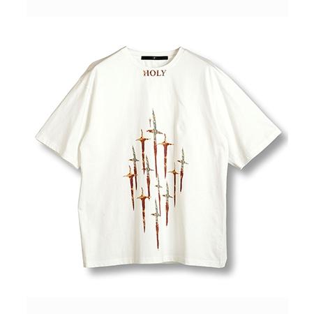 【NO ID.(ノーアイディー)】HOLYフ゜リントBIG-T Tシャツ(854006-753T)｜cambio｜18