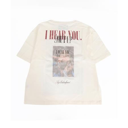 【A Good Bad Influence(ア グッド バッド インフルエンス)】I HEAR YOU Tシャツ(AGBI-26SS-T03)の画像