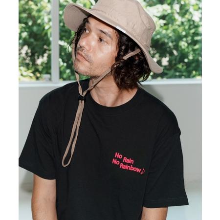 【No Rain No Rainbow(ノーレインノーレインボー)】logo print T-shirt Tシャツ(NR25W-27) | No Rain No Rainbow | 18