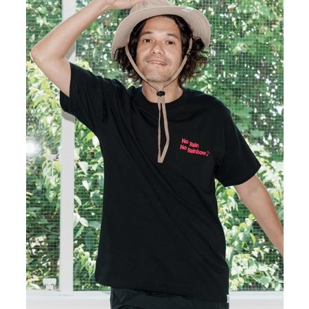 【No Rain No Rainbow(ノーレインノーレインボー)】logo print T-shirt Tシャツ(NR25W-27) | No Rain No Rainbow | 19