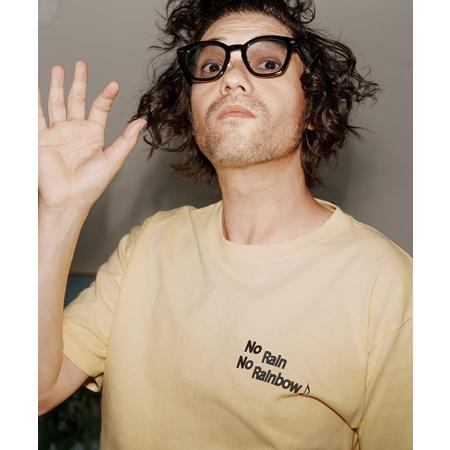 【No Rain No Rainbow(ノーレインノーレインボー)】logo print T-shirt Tシャツ(NR25W-27) | No Rain No Rainbow | 04