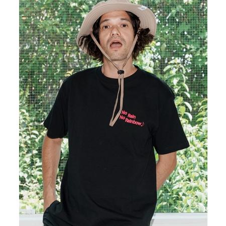 【No Rain No Rainbow(ノーレインノーレインボー)】logo print T-shirt Tシャツ(NR25W-27) | No Rain No Rainbow | 05