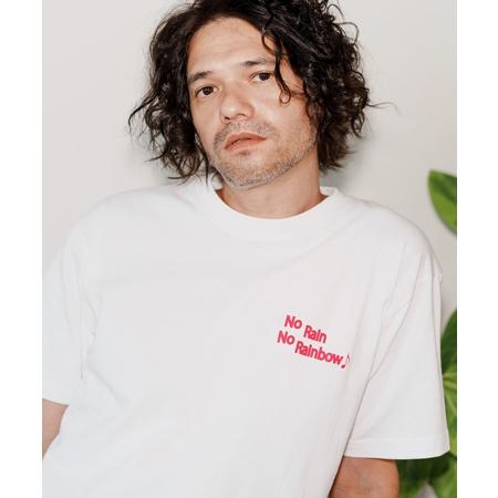 【No Rain No Rainbow(ノーレインノーレインボー)】logo print T-shirt Tシャツ(NR25W-27) | No Rain No Rainbow | 06