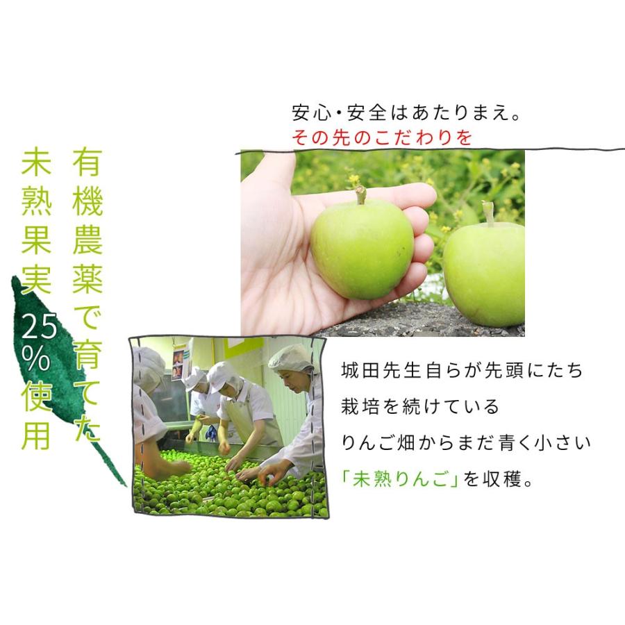 りんごジュース ストレート 果汁 未熟果実 【医果同源ギフト12本セット