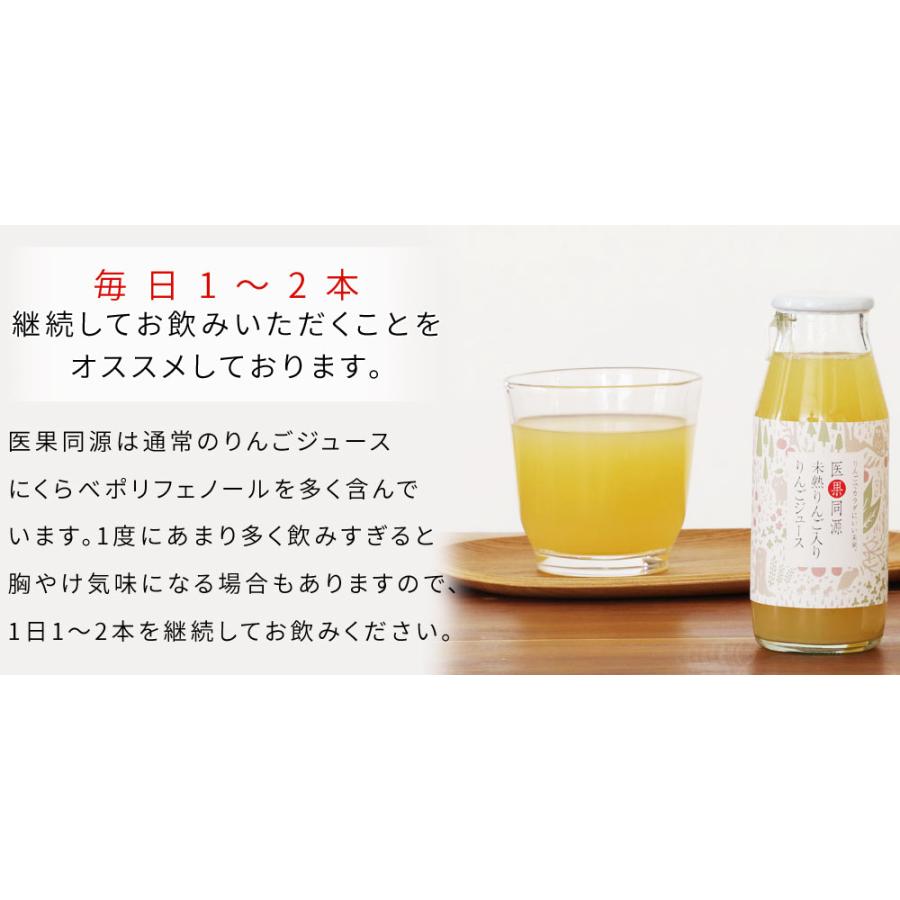 りんごジュース ストレート 果汁 未熟果実 【医果同源ギフト12本セット