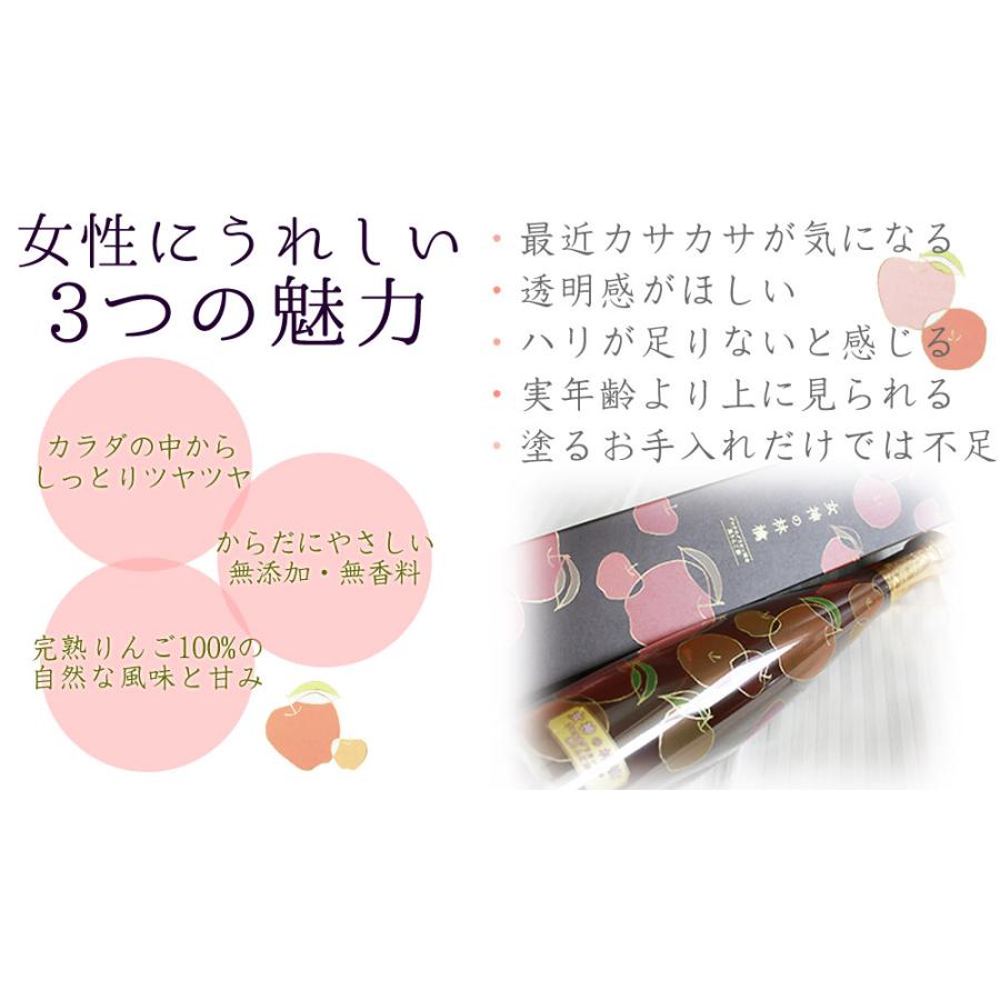 プロテオグリカン 黒 りんご酢【女神の林檎 500ml】 カネショウ リンゴ
