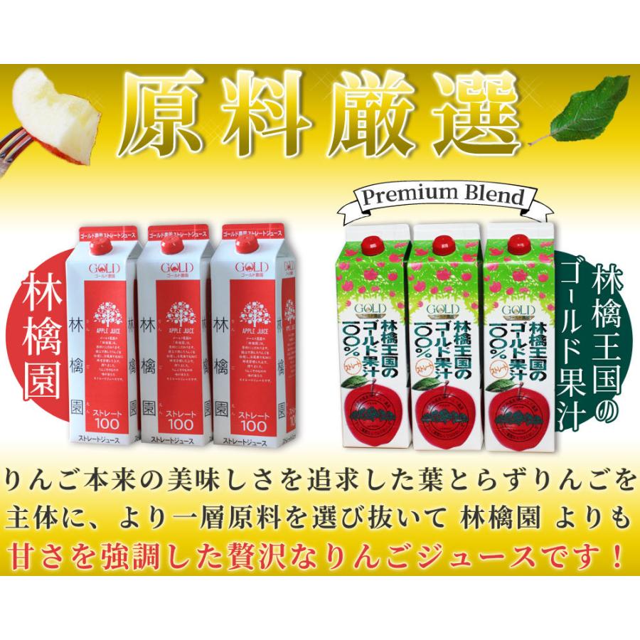 ゴールド農園 りんごジュース ストレート 100% 青森 リンゴジュース