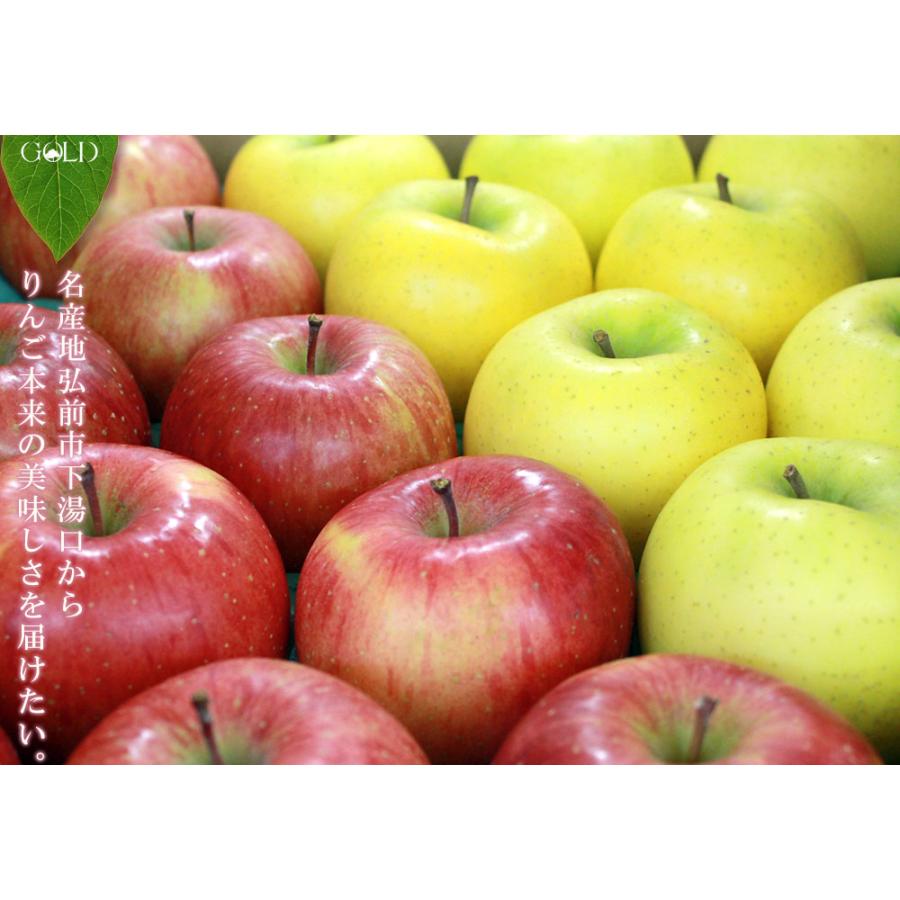 農薬不使用　弘前 りんご　ふじとシナノゴールド　合計　9.8キロ位梱包材込み 農薬不使用 弘前❤多種多様セット9.8キロ位梱包材込み - 果物高価