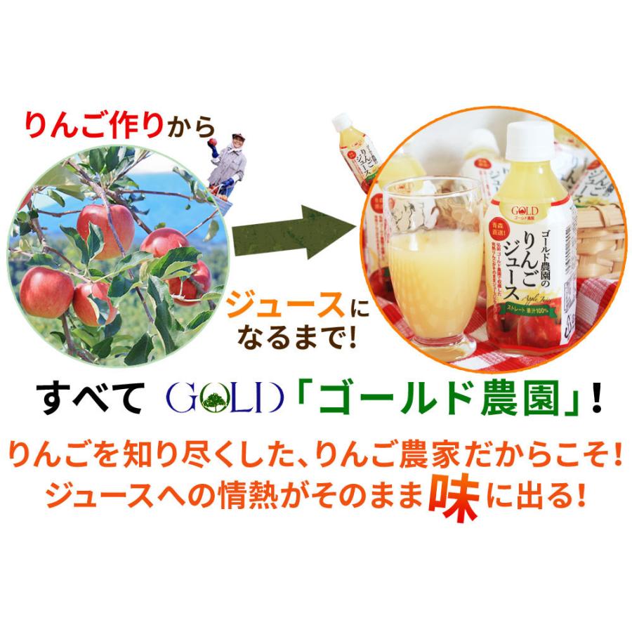 ゴールド農園 青森 りんごジュース 100% ストレートジュース【林檎園