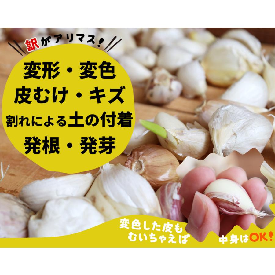 青森県産 にんにく【田子町産 バラ詰めにんにく 訳あり1kg】 送料無料