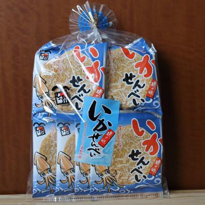 青森名物 【いかせんべい（8枚入り）】 津軽せんべい さきいか いか