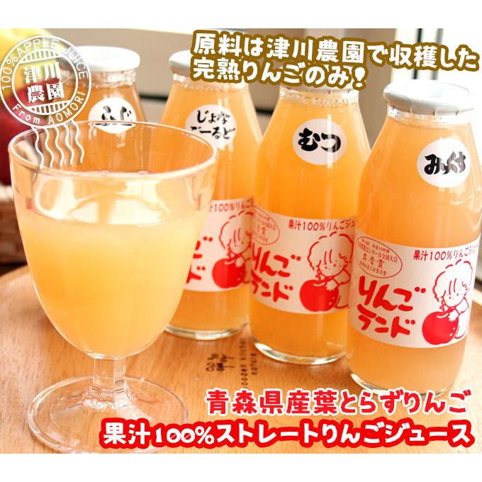 ストレートりんごジュース12本】青森りんごランド 葉とらずりんご 果汁