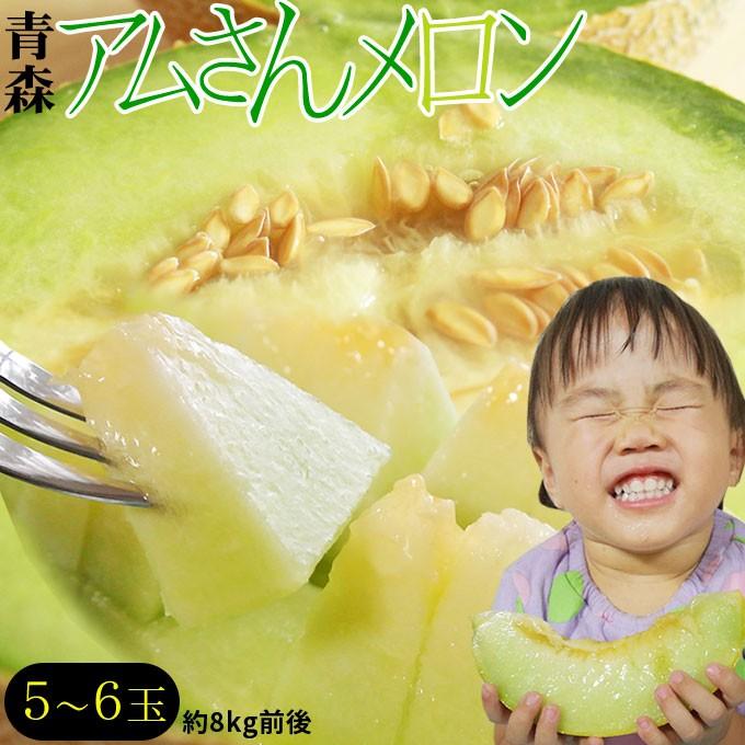 メロン 送料無料 青森県産 アムさんメロン 5 6玉 約8kg前後 L 2lサイズ 青森の完熟高級 めろん 青森 完熟 アムさん メロン 産地直送 常温便 Om 111be かめあし商店オンラインショップ 通販 Yahoo ショッピング