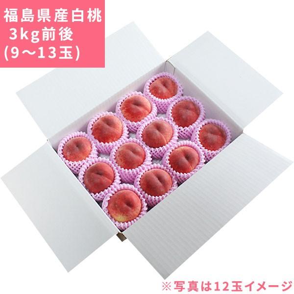 本場の 白桃 贈答用 秀品 送料無料 お徳用【福島県産 3kg前後】（9-13  