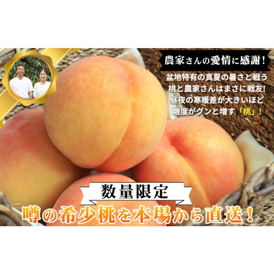 本場の 黄桃 贈答用 秀品 送料無料【福島県産 1.5kg前後】（5-7玉