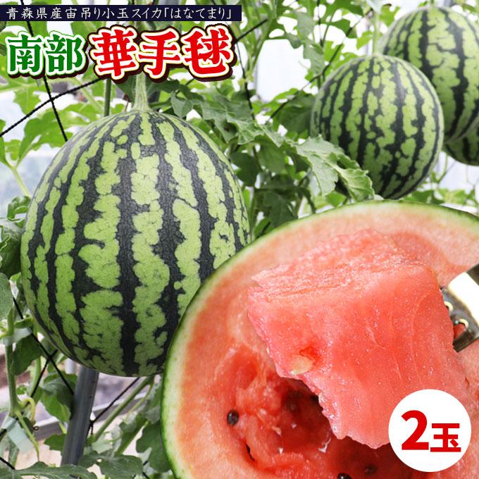 青森県産 小玉スイカ 4玉 送料無料 小玉スイカ 送料無料 【青森県産 小玉すいか 南部華手毬 2玉】 食べ