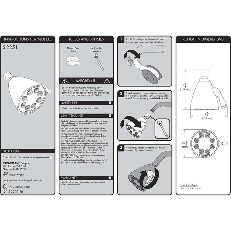 SALE/60%OFF】S-2251-ORB Anystream シャワーヘッド Rubbed Brass並行輸入 Speakman社 Oil 浴室用具 防護服 不織布 防護服 同サイズ10枚セット Lサイズ 180cm PKKHMPROTL-10 SGS認証済み防護服 一体型 男女兼用 飛沫 バリア 感染防止