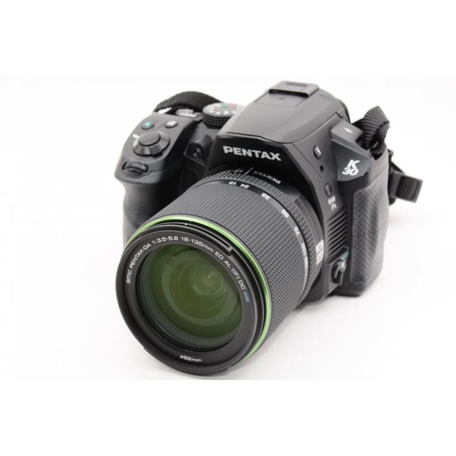 PENTAX デジタル一眼レフカメラ K-30 レンズキット [DA18-135mmWR] ブラック K-30LK18-135 BK 15637｜camelion-store