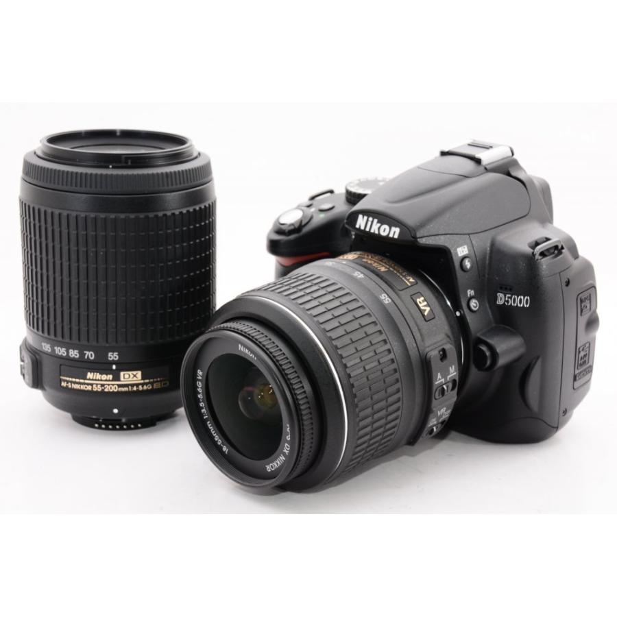 配送日指定可 Nikon デジタル一眼レフカメラ D5000 ダブルズームキット