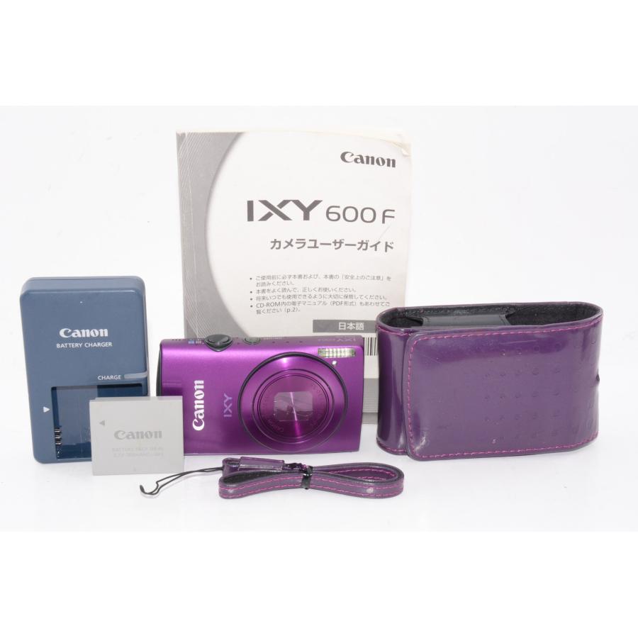 中古】【外観並級】Canon デジタルカメラ IXY600F パープル IXY600F(PR