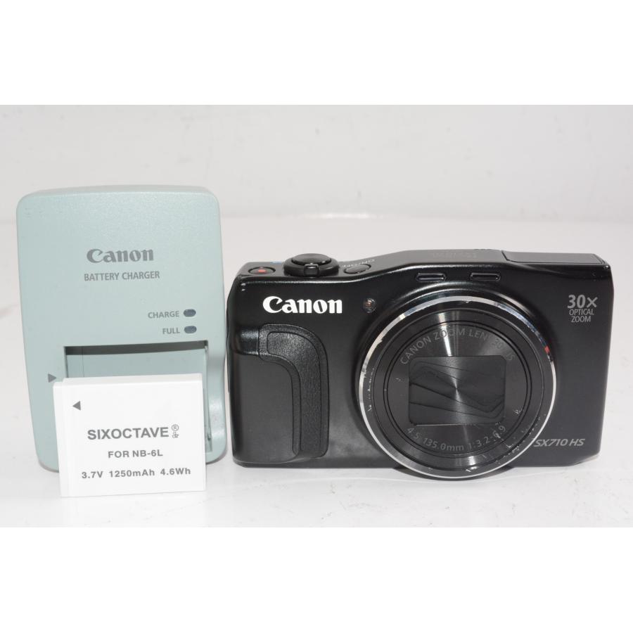 中古】【外観並級】Canon デジタルカメラ PowerShot SX710 HS ブラック
