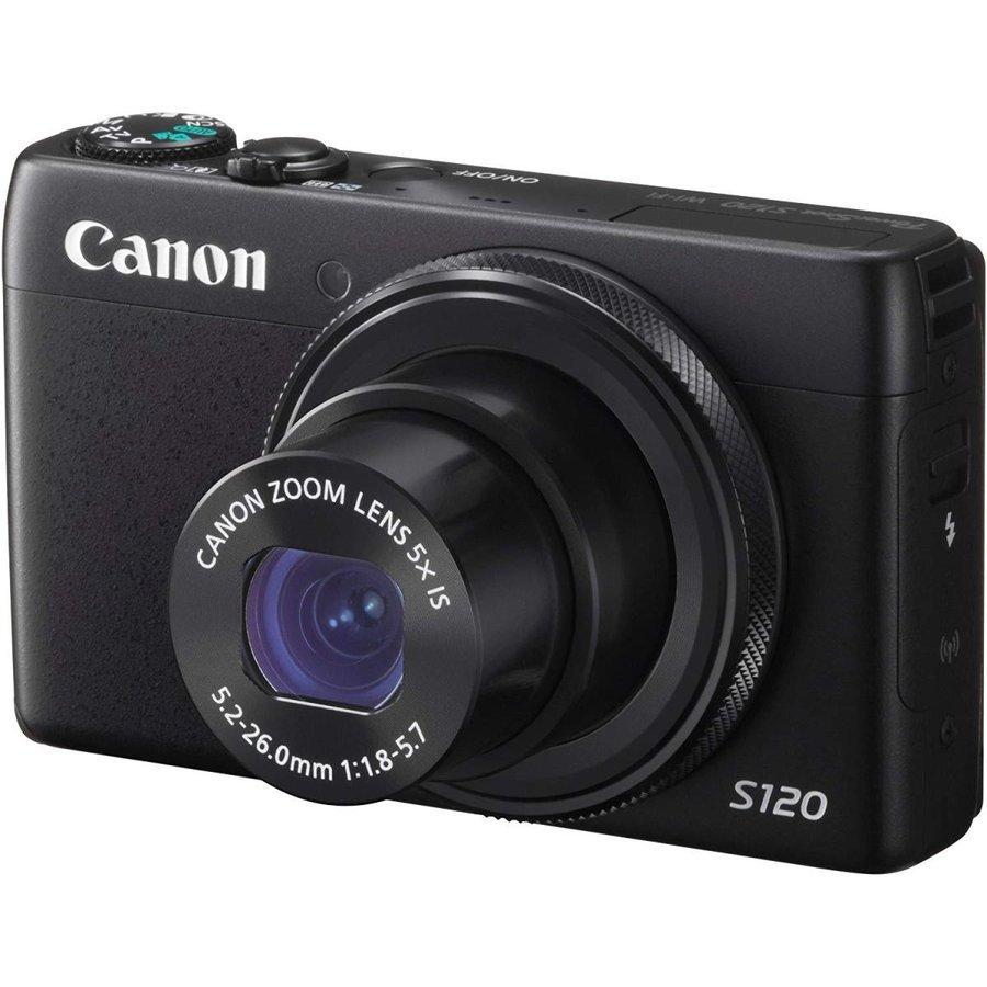 【中古美品】 CANON Power Shot S120 ブラック コンデジ パワーショット デジカメ キャノン コンパクト デジタルカメラ