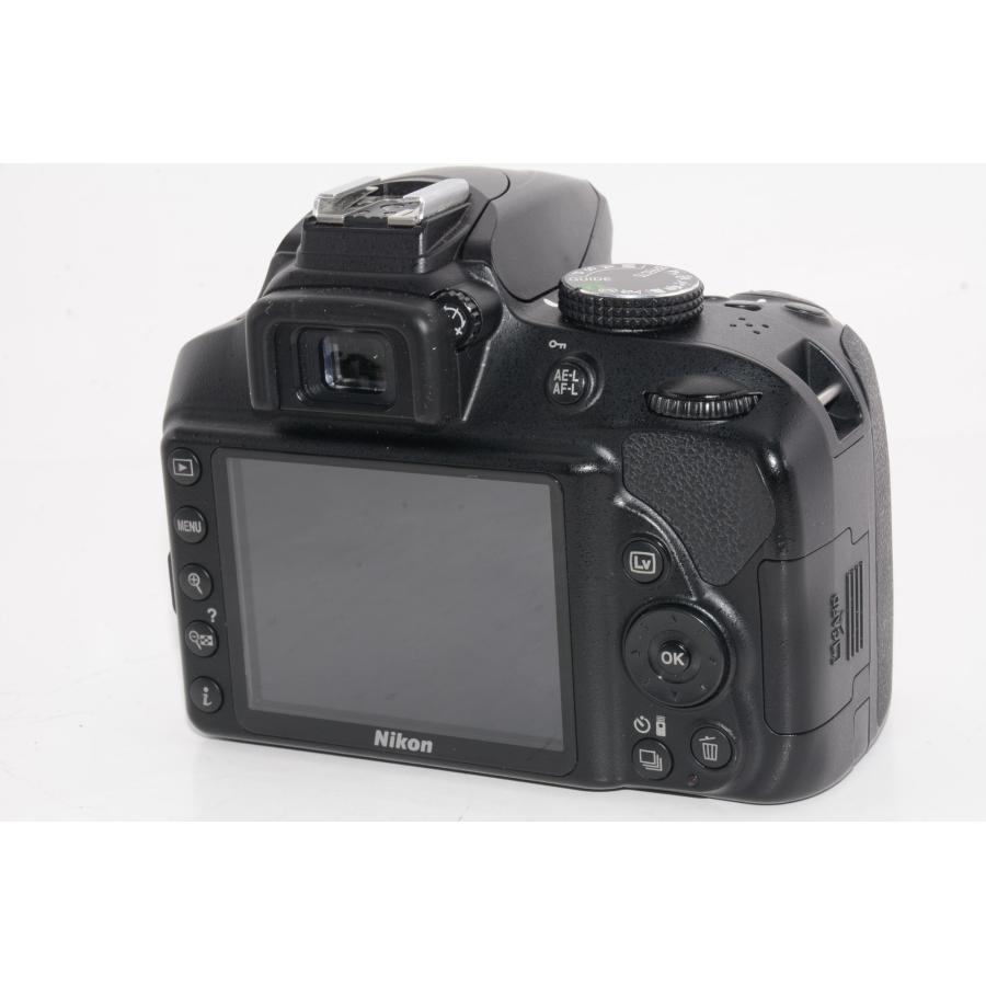 【中古】【外観並級】Nikon デジタル一眼レフカメラ D3400 AF-P 18-55 VR レンズキット ブラック D3400LKBK｜camelion-store｜03