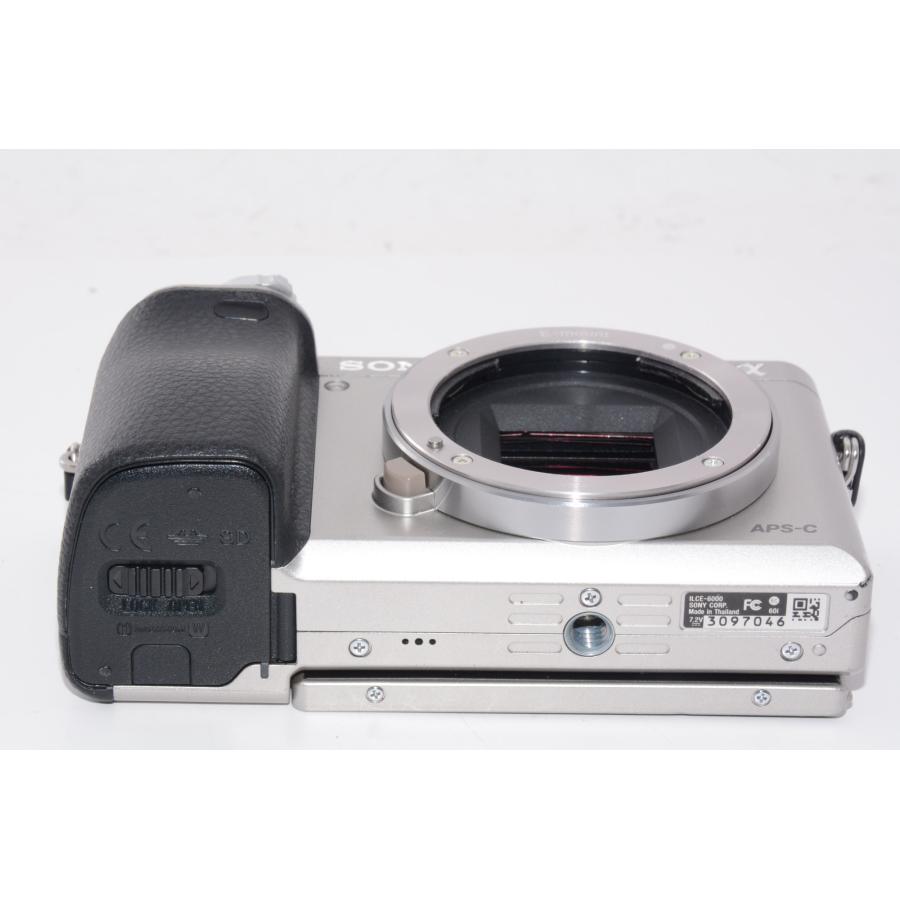 中古】【外観特上級】SONY ミラーレス一眼 α6000 ボディ シルバー ILCE