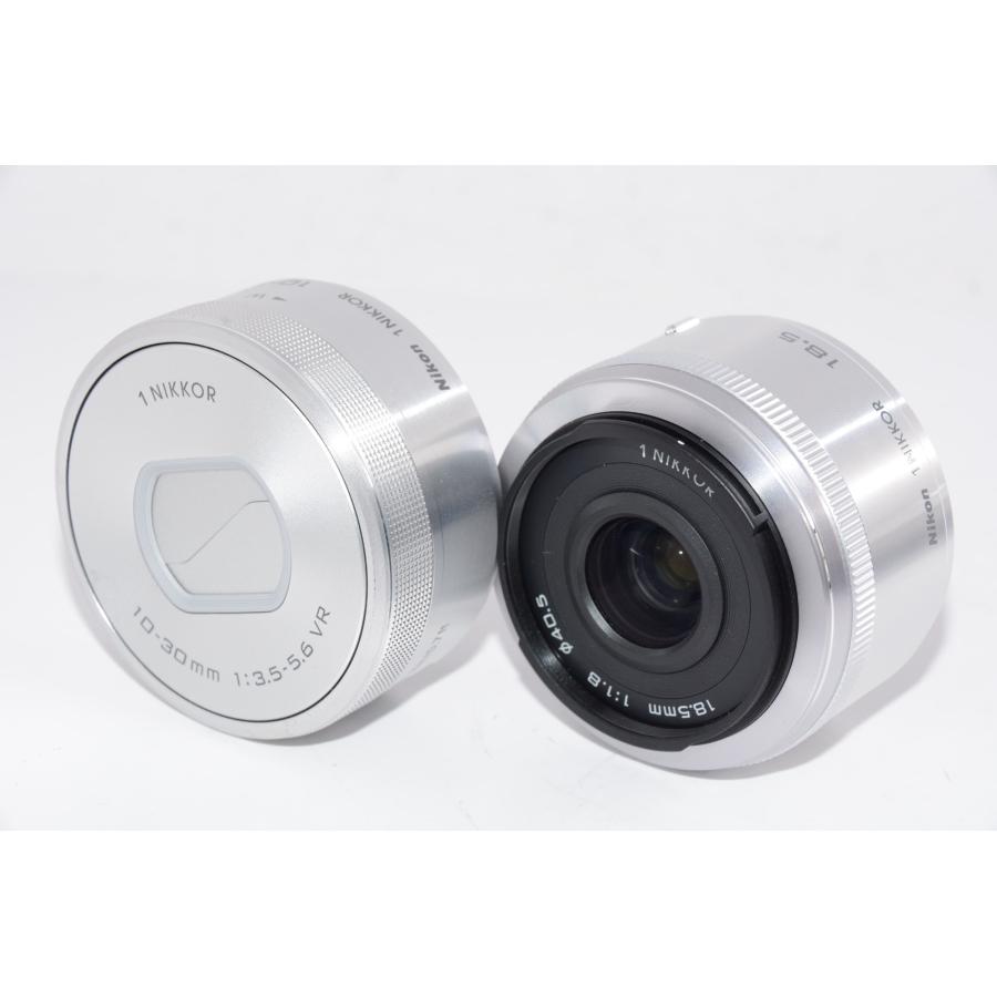 【中古】【外観並級】Nikon ミラーレス一眼 Nikon1 J5 ダブルレンズキット シルバー_3