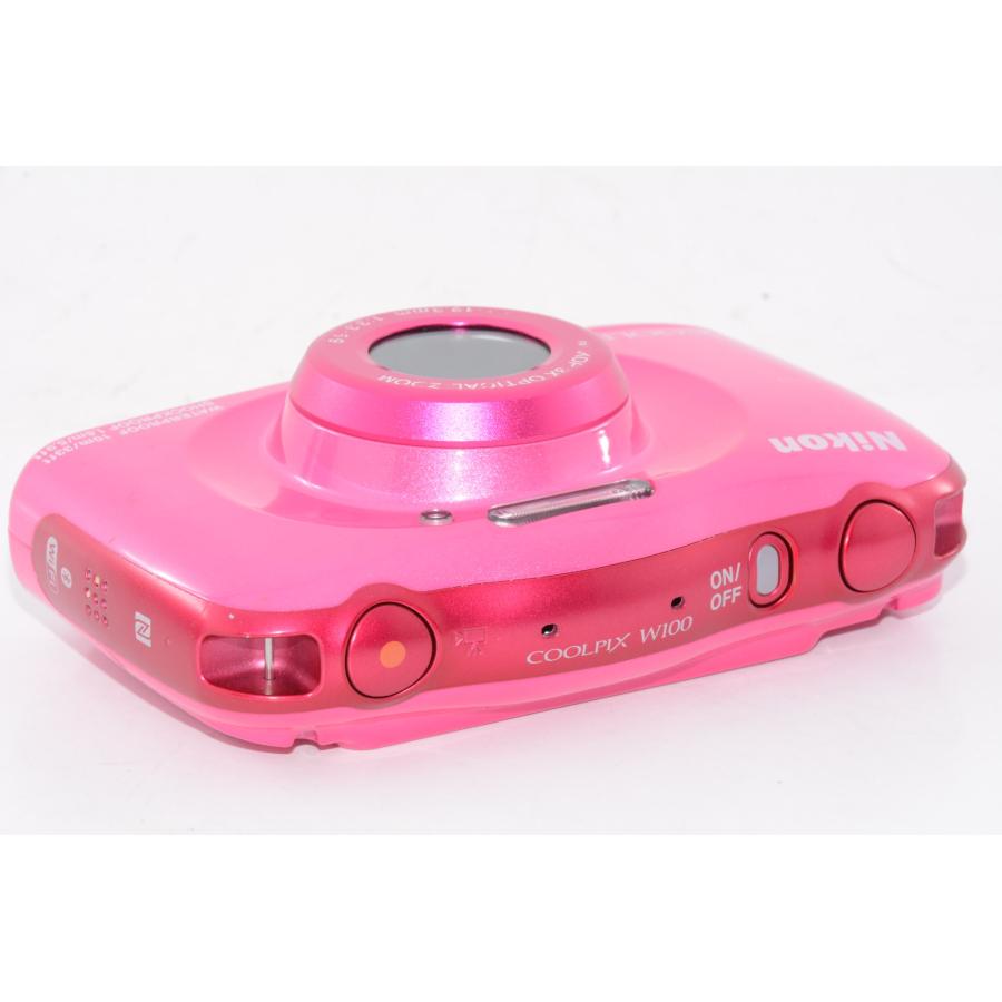 中古】【外観並級】Nikon デジタルカメラ COOLPIX W100 ピンク : 百獣