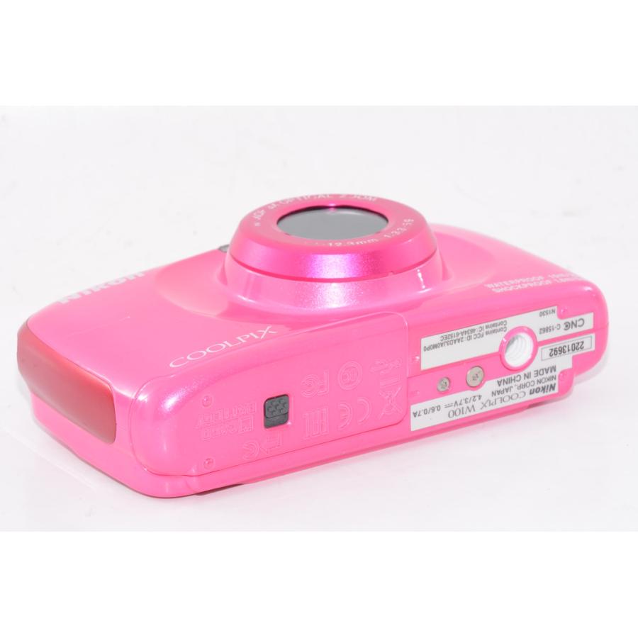 中古】【外観並級】Nikon デジタルカメラ COOLPIX W100 ピンク : 百獣