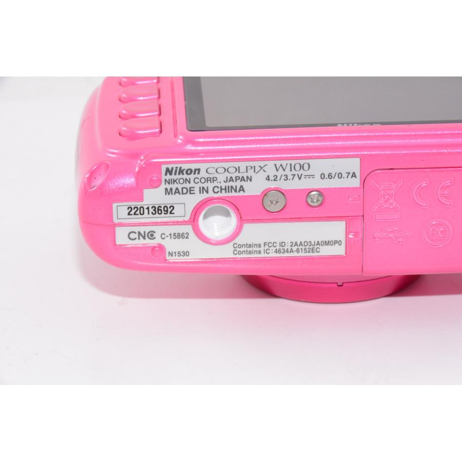 中古】【外観並級】Nikon デジタルカメラ COOLPIX W100 ピンク : 百獣