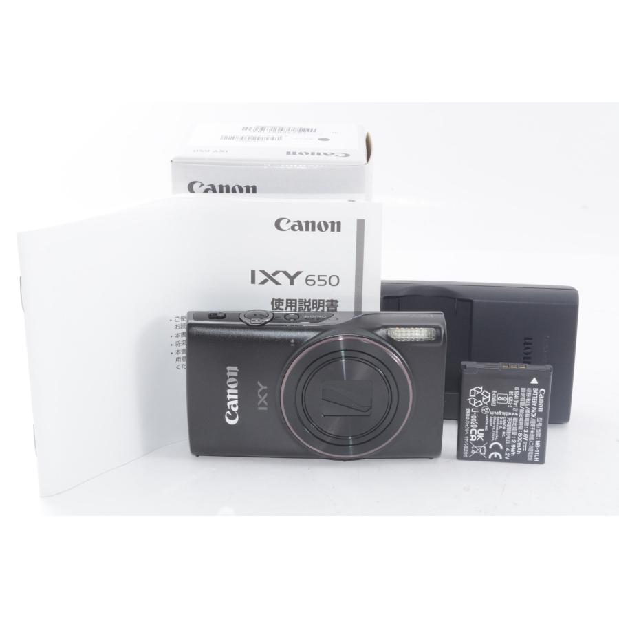 中古】【ほぼ新品】Canon コンパクトデジタルカメラ IXY 650 ブラック
