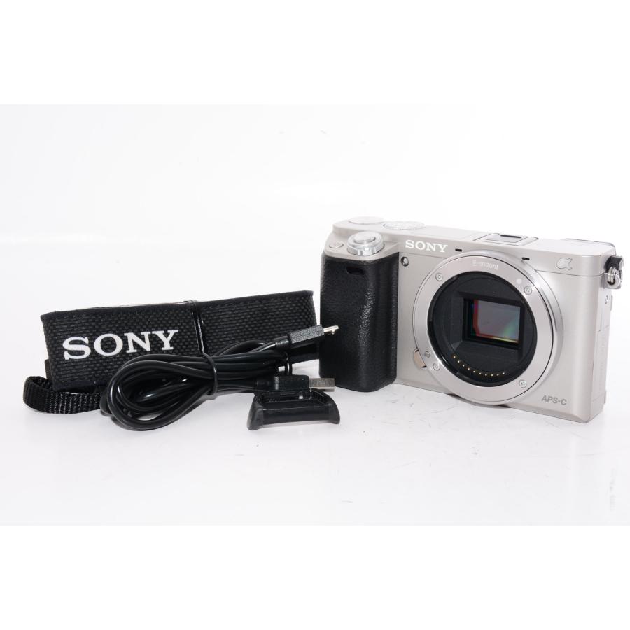 SONY ミラーレス一眼 α6000 ボディ シルバー ILCE-6000 S