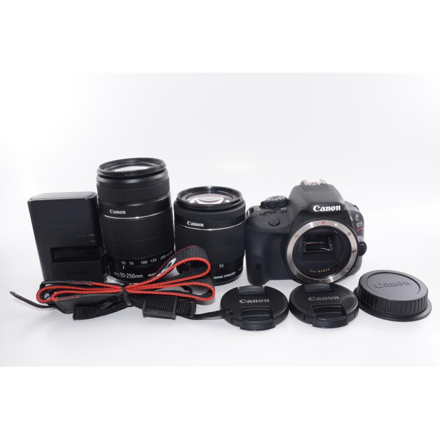 中古】【外観並級】Canon デジタル一眼レフカメラ EOS Kiss X7 ダブル  