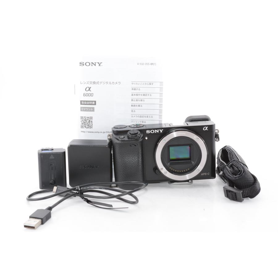 SONY ミラーレス一眼 α6000 ボディ ブラック ILCE-6000 B