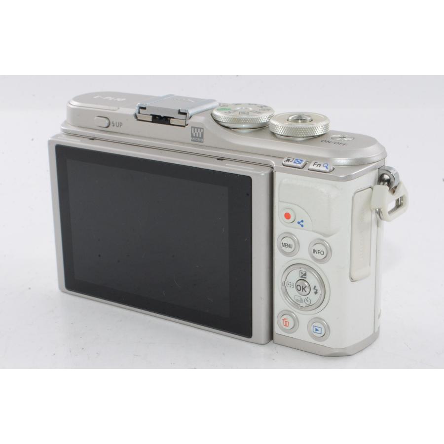 【中古】【外観並級】OLYMPUS ミラーレス一眼カメラ PEN E-PL10 14-42mm EZレンズキット ホワイト_2