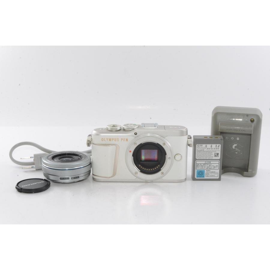 【中古】【外観並級】OLYMPUS ミラーレス一眼カメラ PEN E-PL10 14-42mm EZレンズキット ホワイト_5