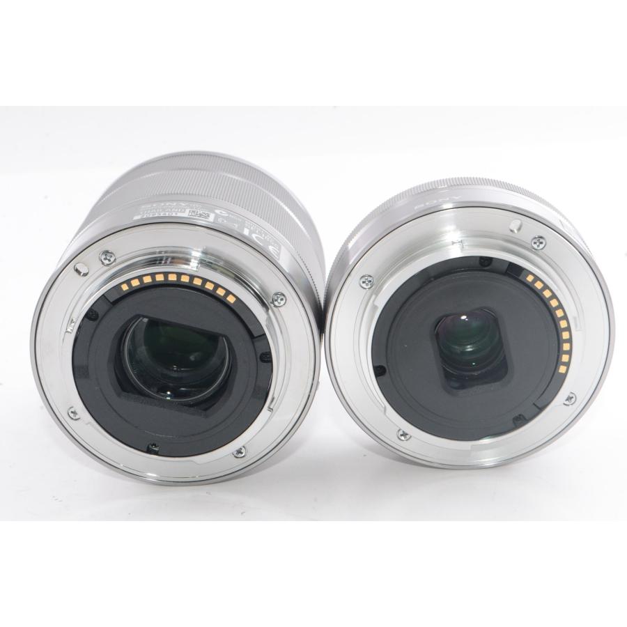 中古】SONY ミラーレス一眼α NEX-5 ダブルレンズキット シルバー NEX
