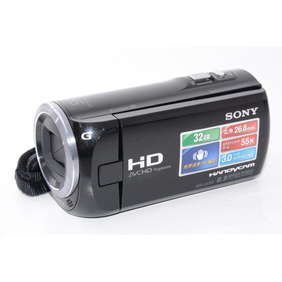 【新品・未使用】SONY HDR-CX390 BLACK ビデオカメラ ブラック 中古】【外観並級】SONY デジタルHDビデオカメラ HDR-CX390(クリスタル