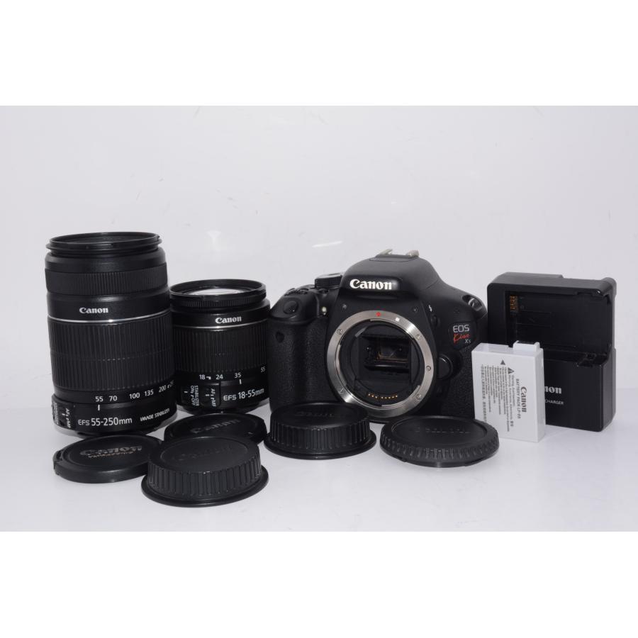 中古】【外観並級】Canon デジタル一眼レフカメラ EOS Kiss X5 ダブル