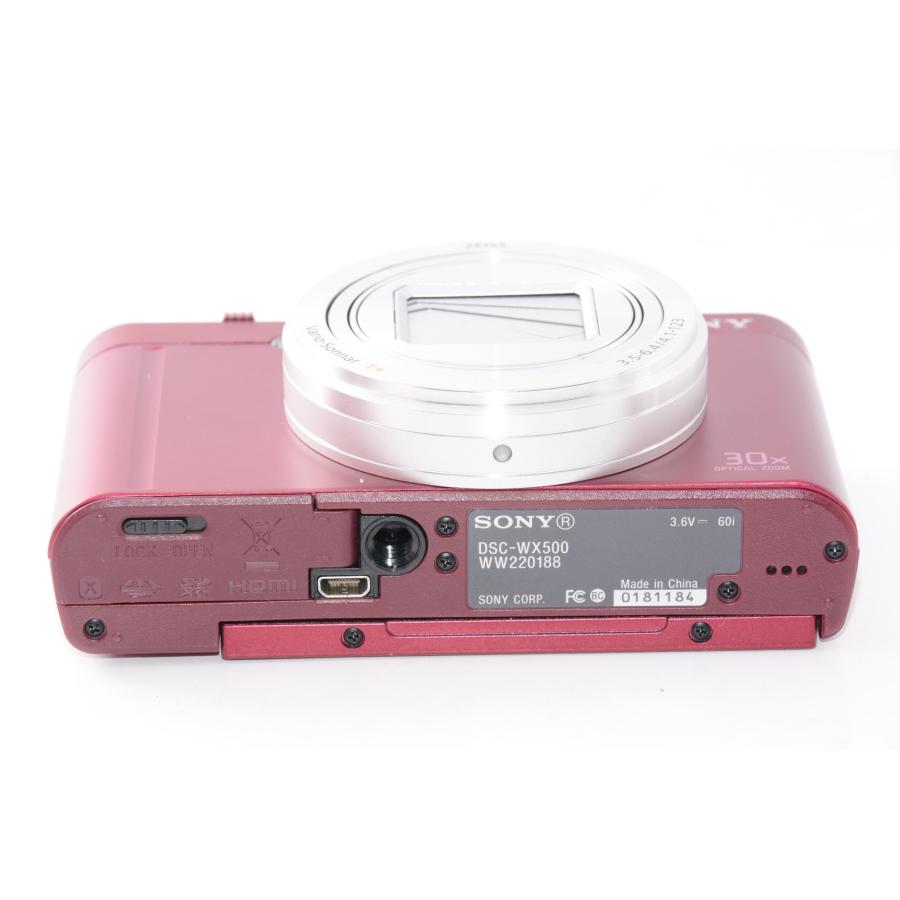【中古】【外観特上級】SONY デジタルカメラ DSC-WX500 レッド Cyber-shot_3