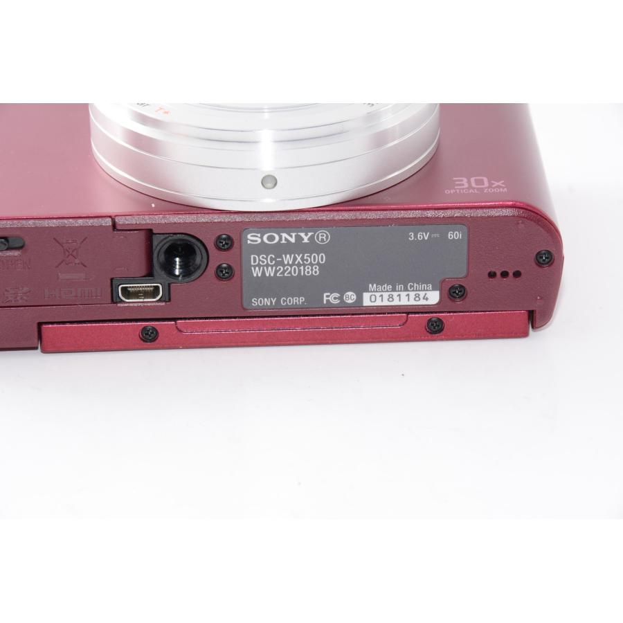 【中古】【外観特上級】SONY デジタルカメラ DSC-WX500 レッド Cyber-shot_4