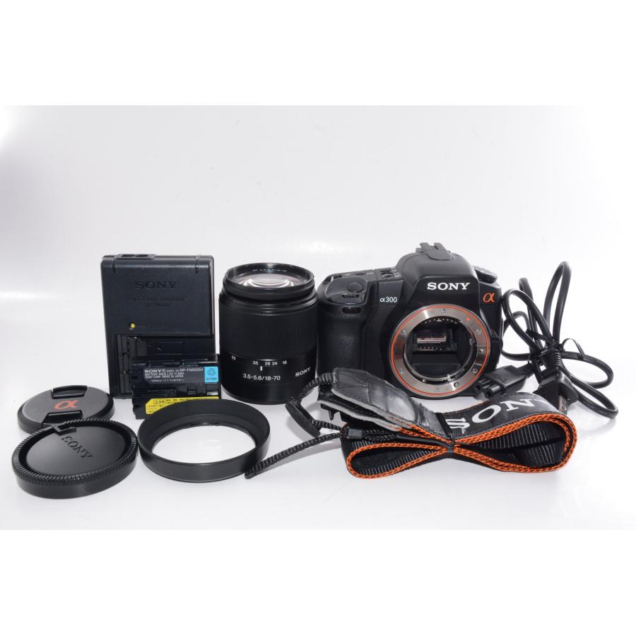 【中古】【外観並級】ソニー SONY デジタル一眼レフカメラ α300 18-70レンズキット ブラック DSLRA300K_5