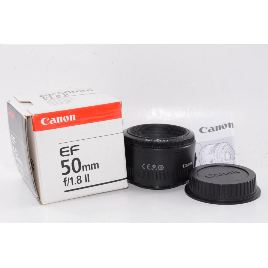 中古】【外観特上級】Canon 単焦点レンズ EF50mm F1.8 II フルサイズ