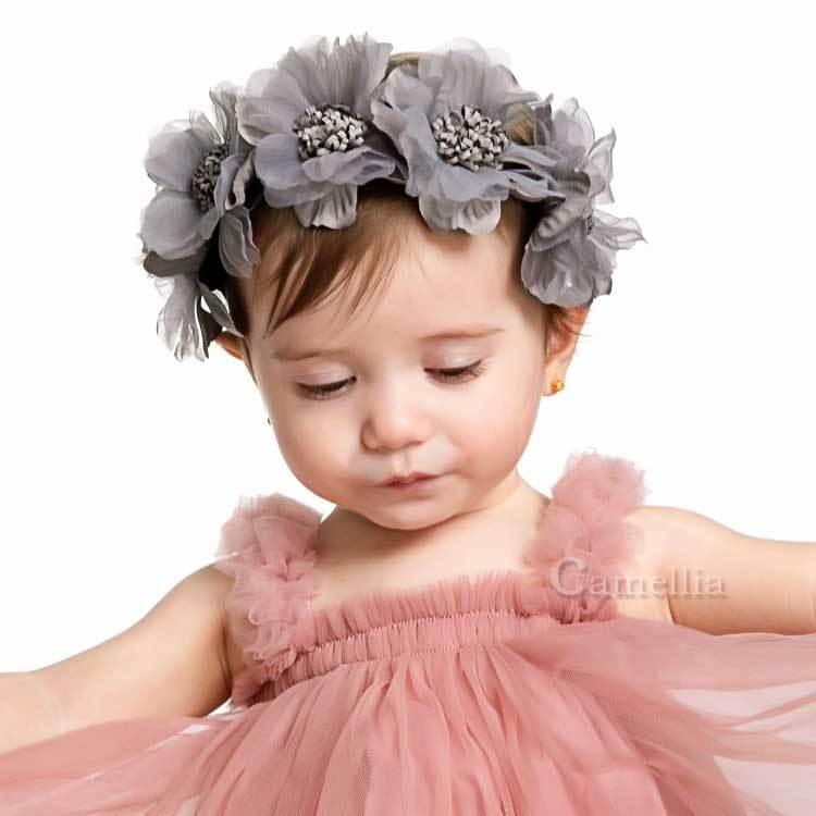 ベビー ヘアバンド キッズ 赤ちゃん 新生児 花かんむり 1歳 女の子