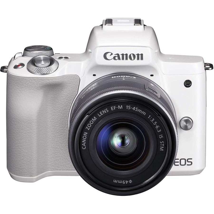 キヤノン Canon Eos Kiss M ホワイト レンズキット Eoskissmwh 1545isstmlk Sdカード付き Lt プレゼント包装承りますgt 最大46 Offクーポン