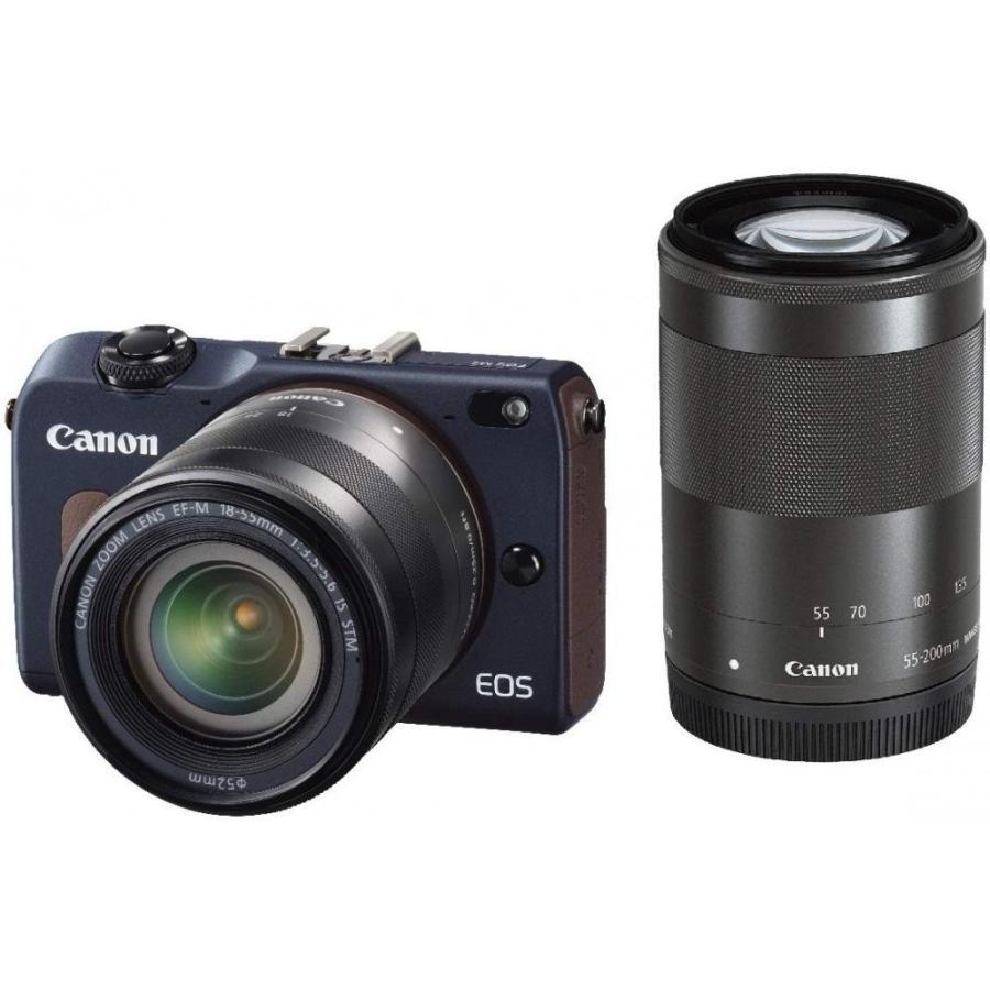 キヤノン Canon EOS M2 ダブルズームキット ベイブルー SDカード付き