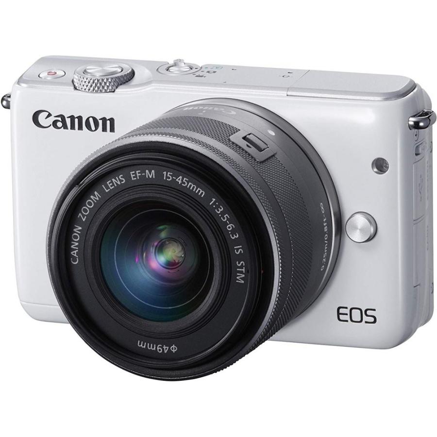 Canon EOS M10 ホワイト レンズキット 動作確認済み 付属品あり キヤノン（Canon） Canon EOS M10 レンズキット ホワイト 良品 動作
